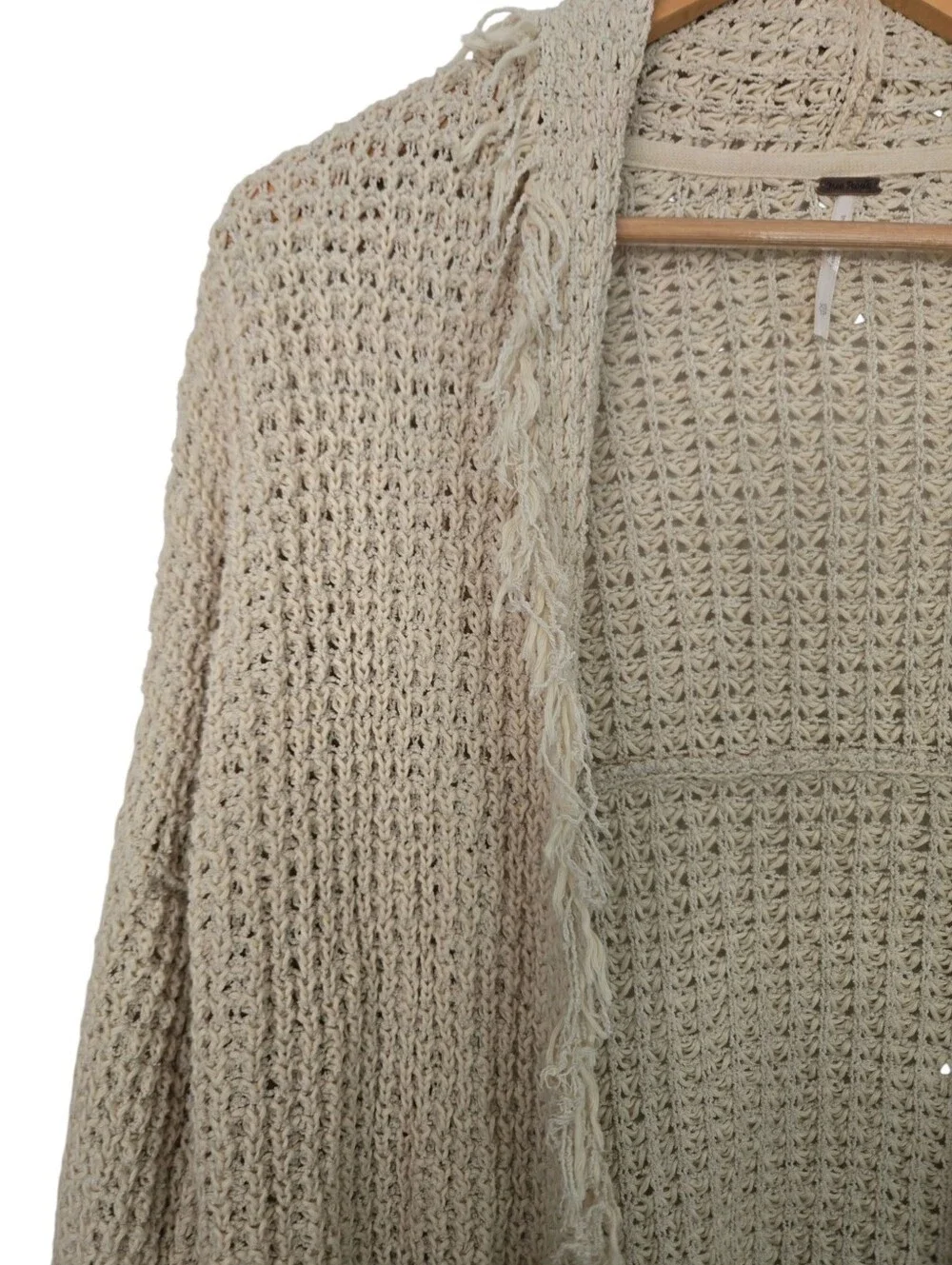 ✨ Free People Open Knit Boho Cardigan Sweater Xs